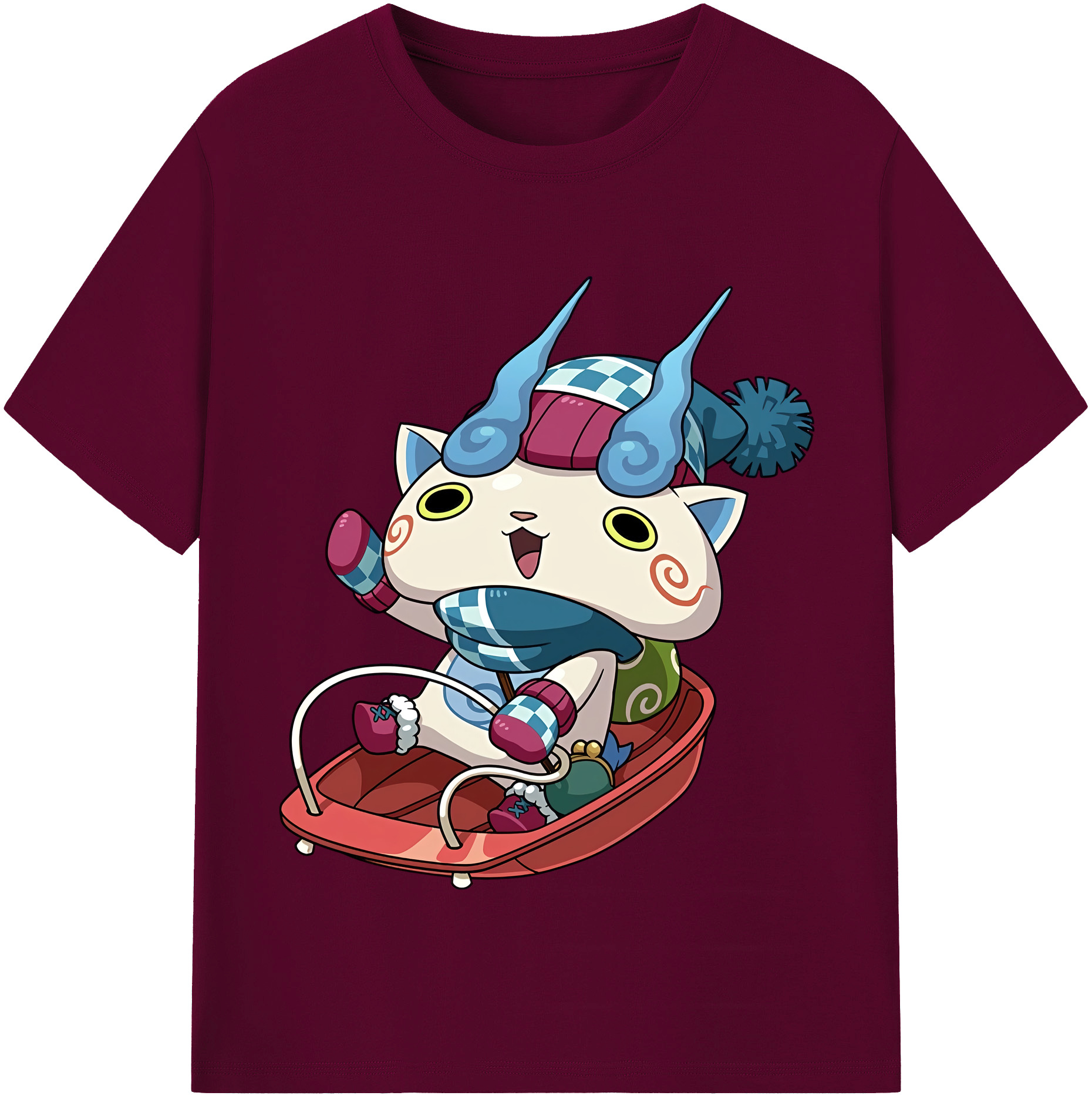 （画像用） 妖怪ウォッチ Yo-kai Watch レディースカジュアルプリントTシャツ（綿100％）